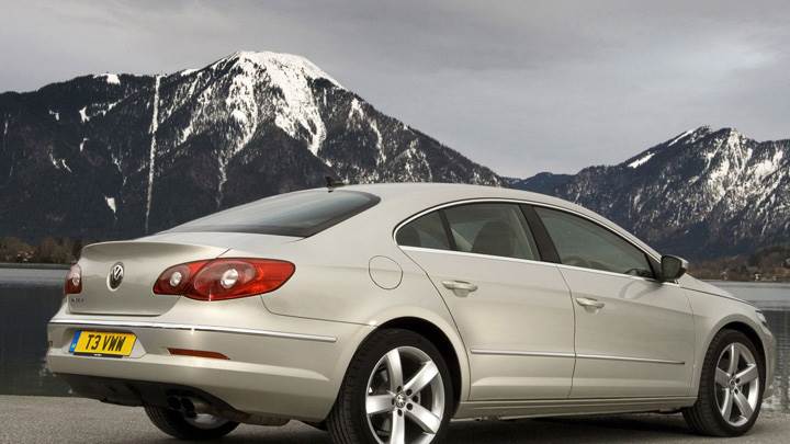 2009 Volkswagen Passat CC GT In White Near Mountains